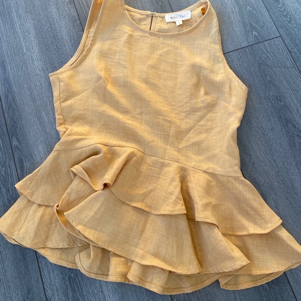 Peplum Ruffle Top